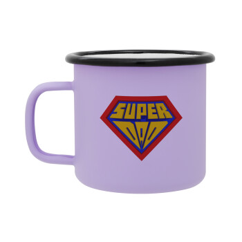 Super Dad 3D, Κούπα Μεταλλική εμαγιέ ΜΑΤ Light Pastel Purple 360ml