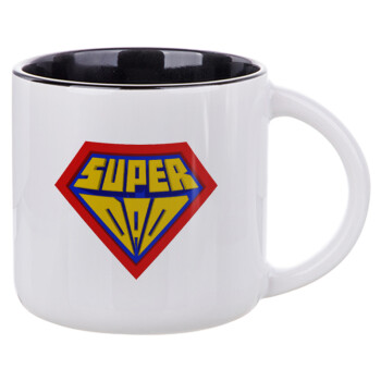Super Dad 3D, Κούπα κεραμική 400ml Λευκή/Μαύρη