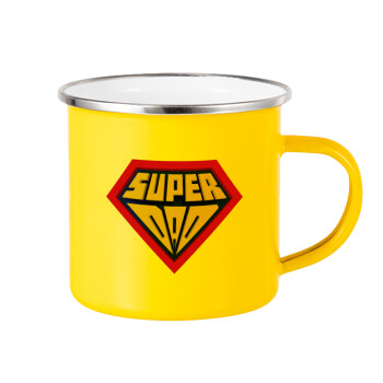 Super Dad 3D, Yellow Enamel Metallic Cup 360ml