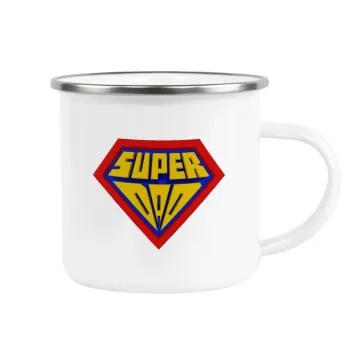 Super Dad 3D, Κούπα Μεταλλική εμαγιέ λευκη 360ml