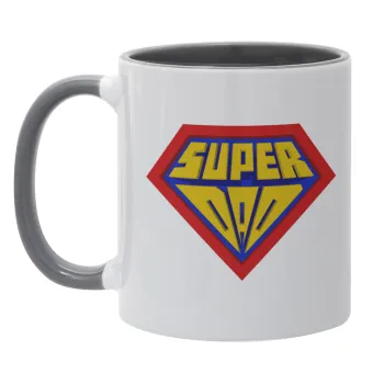 Super Dad 3D, Mug colored grey, ceramic, 330ml