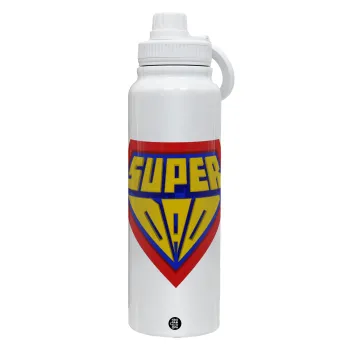Super Dad 3D, Θερμός 1L Ανοξείδωτο με Βάση Κινητού & Διπλά Τοιχώματα