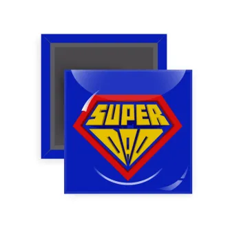 Super Dad 3D, Μαγνητάκι ψυγείου τετράγωνο διάστασης 5x5cm