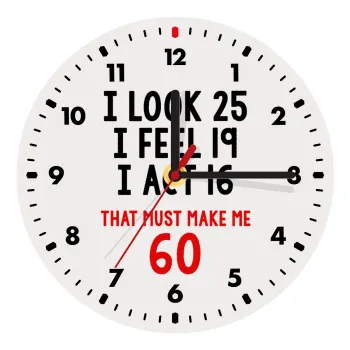 I look, i feel, i act..., Wooden wall clock (20cm)