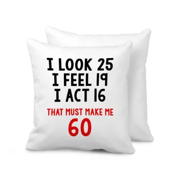 I look, i feel, i act..., Sofa cushion 40x40cm includes filling