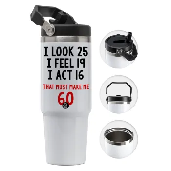 I look, i feel, i act..., Θερμός Ανοξείδωτο 30oz με χερούλι