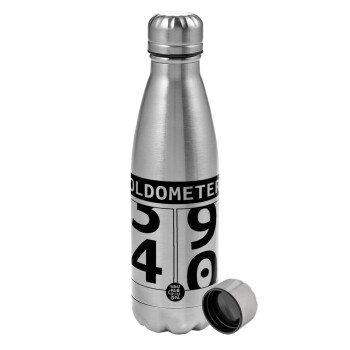 OLDOMETER, Metallic water bottle, stainless steel, 750ml