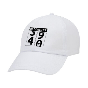OLDOMETER, Καπέλο Ενηλίκων Baseball Λευκό 5-φύλλο (POLYESTER, ΕΝΗΛΙΚΩΝ, UNISEX, ONE SIZE)