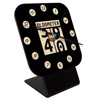 OLDOMETER, Quartz Table clock in natural wood (10cm)