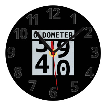 OLDOMETER, Ρολόι τοίχου γυάλινο (20cm)