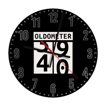 OLDOMETER, Ρολόι τοίχου ξύλινο (30cm)
