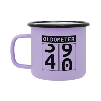 OLDOMETER, Κούπα Μεταλλική εμαγιέ ΜΑΤ Light Pastel Purple 360ml