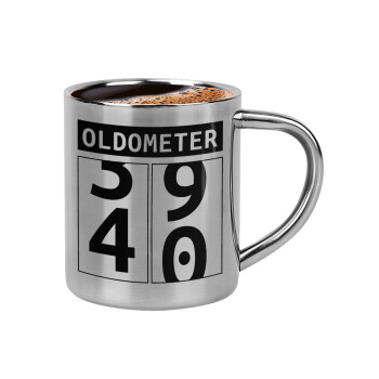 OLDOMETER, Double-wall metal cup for espresso (220ml)
