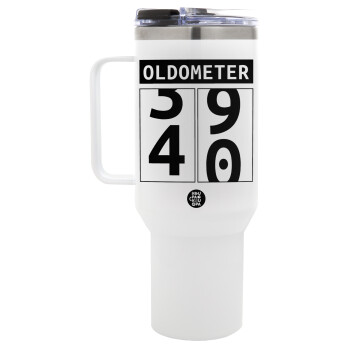 OLDOMETER, Mega Stainless steel Tumbler with lid, double wall 1,2L