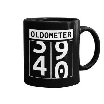 OLDOMETER, Κούπα Μαύρη, κεραμική, 330ml