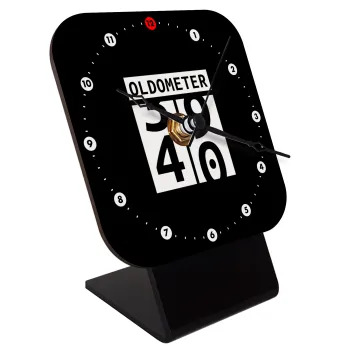 OLDOMETER, Επιτραπέζιο ρολόι ξύλινο με δείκτες (10cm)