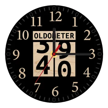 OLDOMETER, Ρολόι τοίχου ξύλινο plywood (20cm)