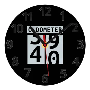 OLDOMETER, Ρολόι τοίχου γυάλινο (20cm)