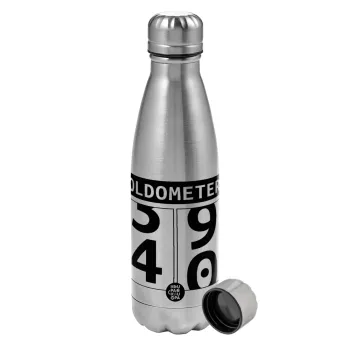 OLDOMETER, Metallic water bottle, stainless steel, 750ml