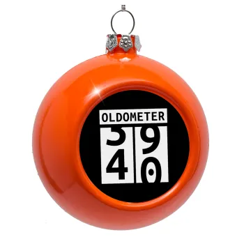 OLDOMETER, Orange Christmas tree ornament bauble 8cm