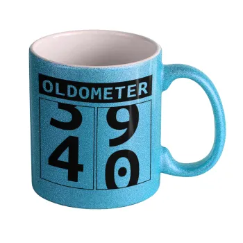 OLDOMETER, Κούπα Σιέλ Glitter που γυαλίζει, κεραμική, 330ml