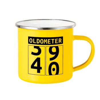 OLDOMETER, Yellow Enamel Metallic Cup 360ml