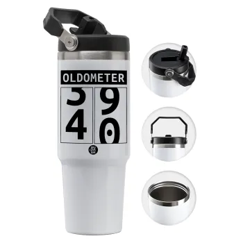 OLDOMETER, Θερμός Ανοξείδωτο 30oz με χερούλι