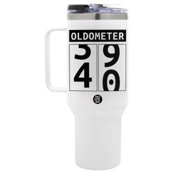 OLDOMETER, Mega Tumbler με καπάκι, διπλού τοιχώματος (θερμό) 1,2L
