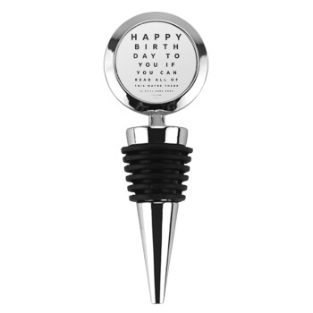 EYE tester happy birthday., Πώμα φιάλης μεταλλικό
