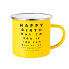 Yellow Enamel Metallic Cup 360ml