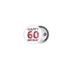 Happy 60 birthday!!!, Κονκάρδα παραμάνα 2.5cm