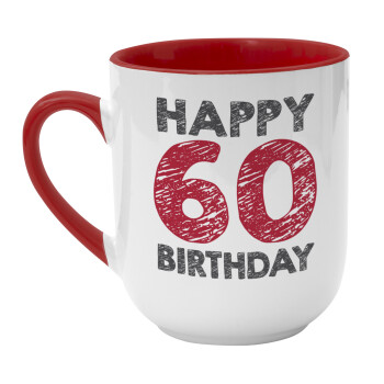 Happy 60 birthday!!!, Κούπα κεραμική tapered 260ml