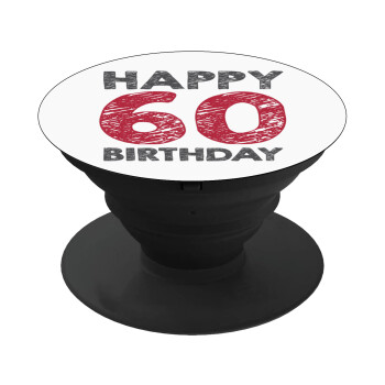 Happy 60 birthday!!!, Phone Holders Stand  Black Hand-held Mobile Phone Holder