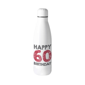 Happy 60 birthday!!!, Metal mug thermos (Stainless steel), 500ml