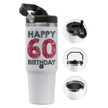 Happy 60 birthday!!!, Θερμός Ανοξείδωτο 30oz με χερούλι