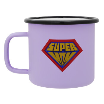 Super Mom 3D, Κούπα Μεταλλική εμαγιέ ΜΑΤ Light Pastel Purple 360ml