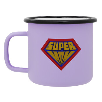 Super Mom 3D, Κούπα Μεταλλική εμαγιέ ΜΑΤ Light Pastel Purple 360ml