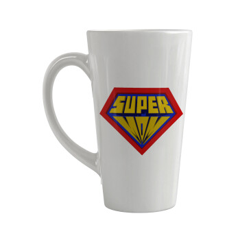 Super Mom 3D, Κούπα κωνική Latte Μεγάλη, κεραμική, 450ml