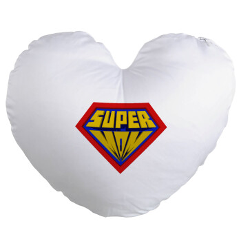 Super Mom 3D, Μαξιλάρι καναπέ καρδιά 40x40cm περιέχεται το  γέμισμα
