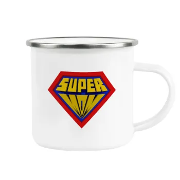 Super Mom 3D, Κούπα Μεταλλική εμαγιέ λευκη 360ml
