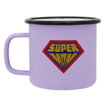 Super Mom 3D, Κούπα Μεταλλική εμαγιέ ΜΑΤ Light Pastel Purple 360ml