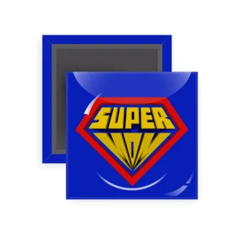 Super Mom 3D, Μαγνητάκι ψυγείου τετράγωνο διάστασης 5x5cm
