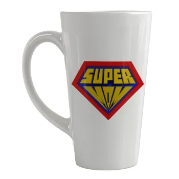 Super Mom 3D, Κούπα κωνική Latte Μεγάλη, κεραμική, 450ml
