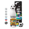 Soccer Metal mug thermos, double wall, 550ml