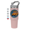 Pink color, 890ml (30oz) stainless Steel Tumbler with Handle