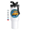 Mega Stainless steel Tumbler with lid, double wall 1,2L