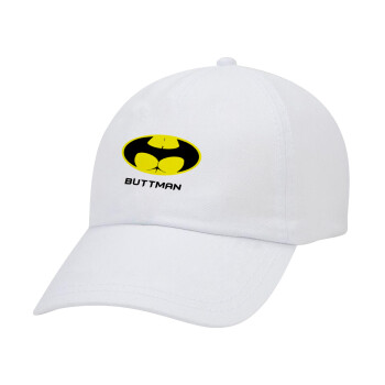 Buttman, Καπέλο Baseball Λευκό (5-φύλλο, unisex)