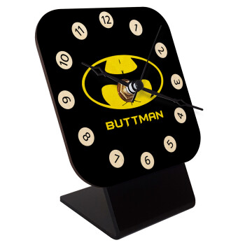 Buttman, Επιτραπέζιο ρολόι σε φυσικό ξύλο (10cm)