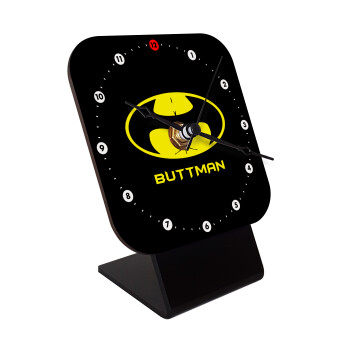 Buttman, Quartz Wooden table clock with hands (10cm)