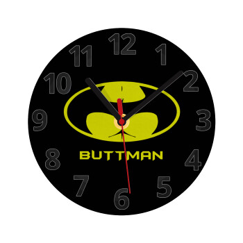 Buttman, Ρολόι τοίχου γυάλινο (20cm)